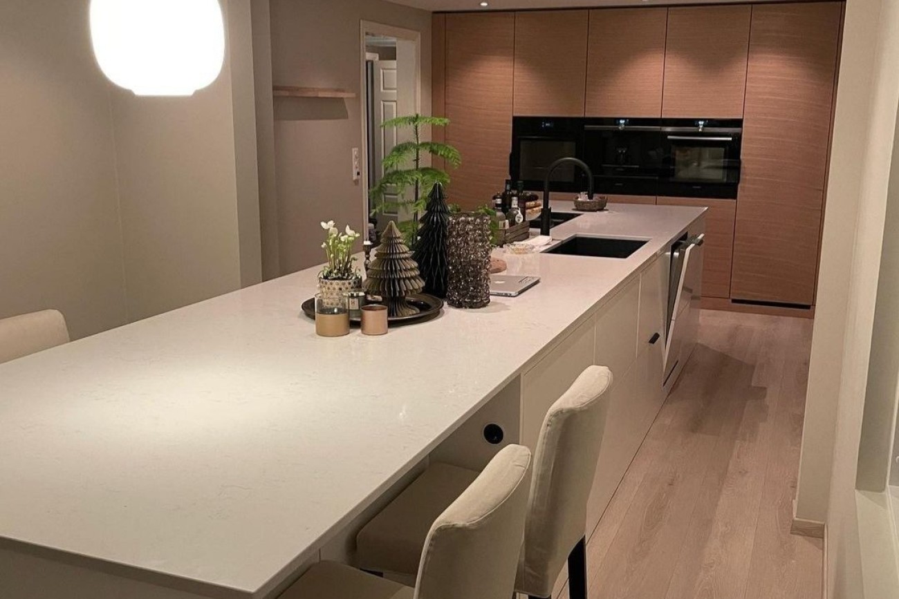 Nydelig kjøkken satt opp av Fjellhamar Bygg 