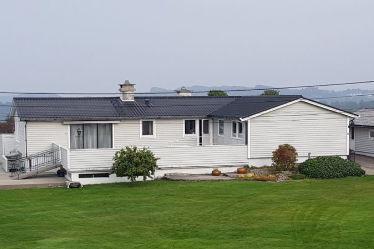 Huset til Eva Linn og John før renoveringen.