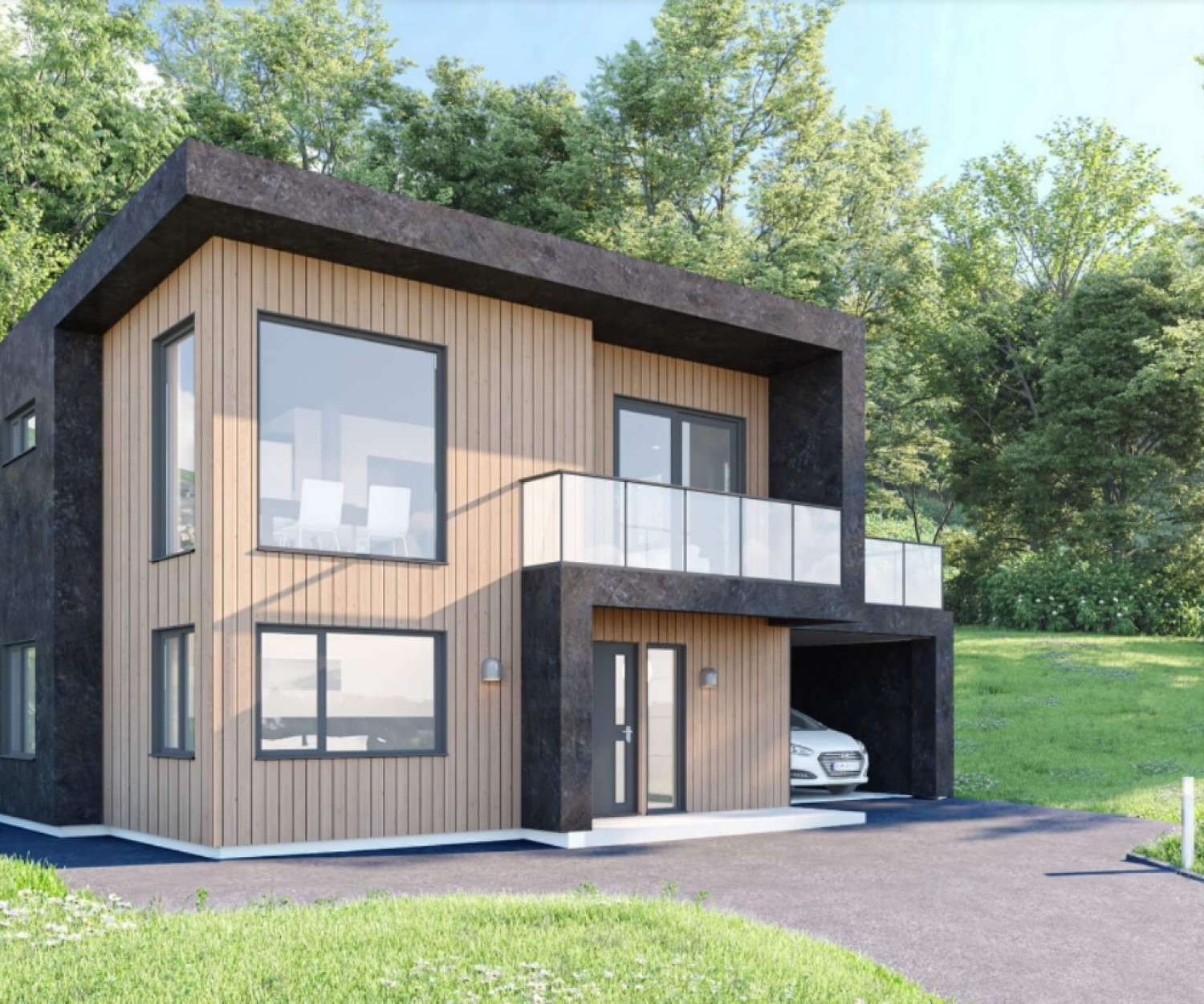 Aveiro - En moderne bolig med carport